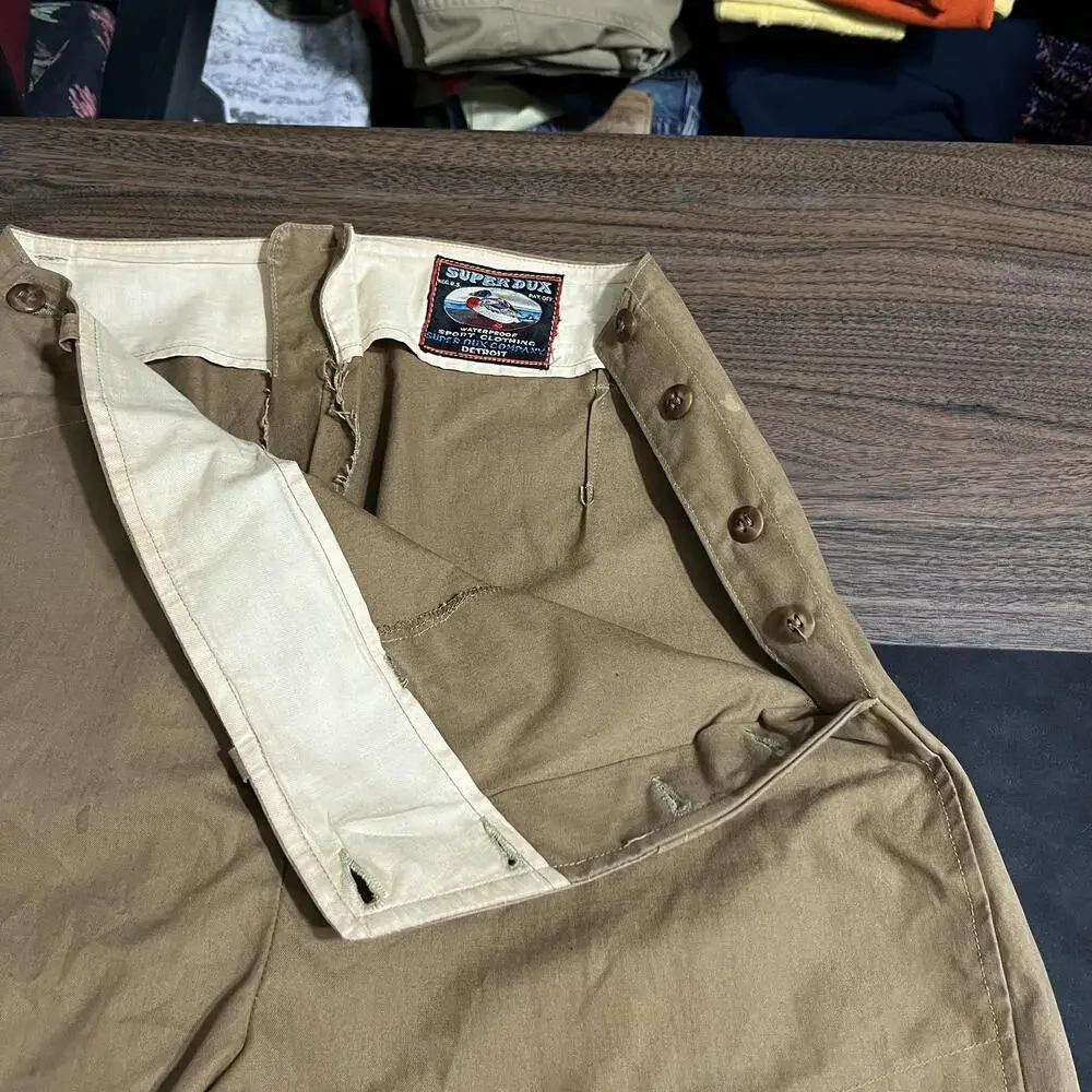 Vintage Carhartt 1920s Super Dux Pants Brown Waxed Canvas 1930s Hunting Breeches